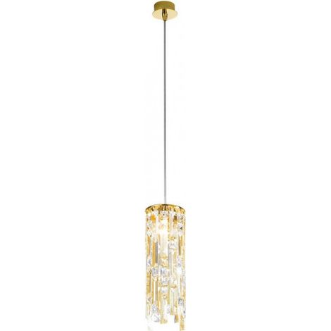 Kolarz PRISMA - Lampe à suspension en cristal de créateur, or poli, 1x G9 (1/3)
