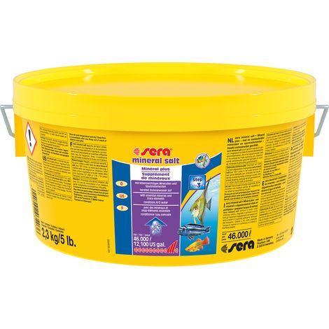 Sera Mineral Salz Kristalle 2,5 kg für Süßwasseraquarien