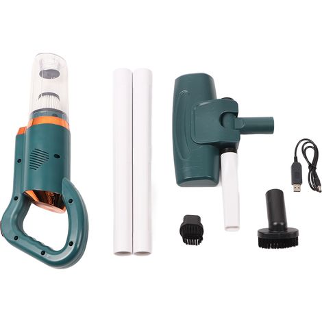 Aspirateur balai sans fil léger avec une aspiration puissante de 8500 Pa, un réservoir à poussière de 500 ml et une aspiration à main pour sols durs et tapis (vert). (1/5)