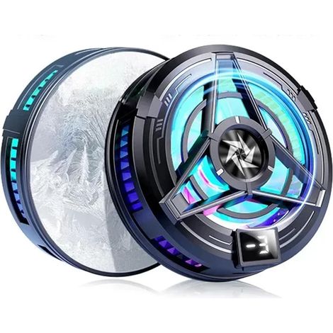 Refroidisseur magnétique pour téléphone portable, radiateur universel avec poignée amovible, ventilateur de refroidissement RGB portable compatible