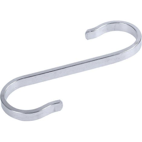 Étendoir de cuisine robuste en acier inoxydable avec crochet en S et système de fixation par pince, 19 x 19 mm (1/5)
