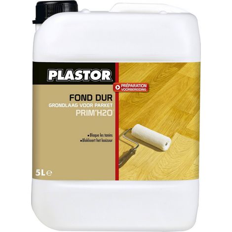 Fond Dur PRIM‘H2O PLASTOR protection anti-tanins tous bois, chêne, châtaignier, framiré Conditionnement: 5 Litres