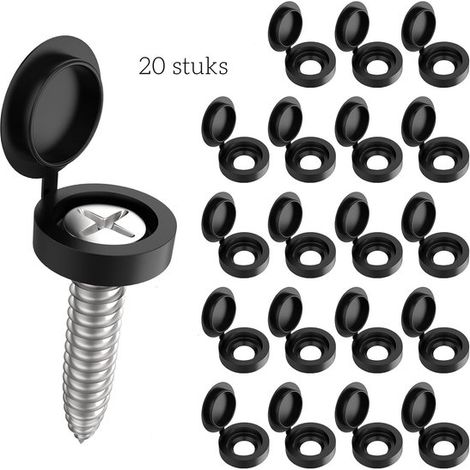 Bouchons à écrou pliant - anneaux - protecteurs de vis - Lot de 20 (1/5)