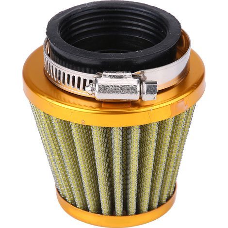 Filtre à air 44mm pour Gy6 150cc Quad VTT Buggy Go Kart Scooter Moto (Or) (1/5)