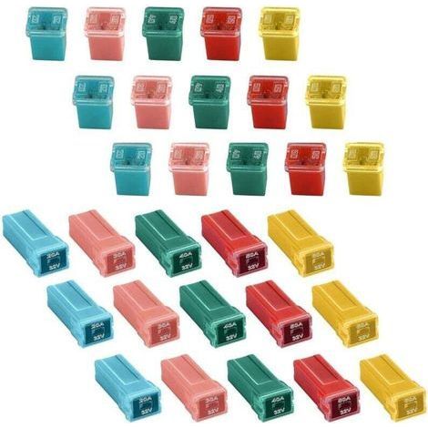 30 piece automotive fuse kit, including high/standard and low profile fuses, suitable for vans, cars, motorhomes and SUVs. (1/4)