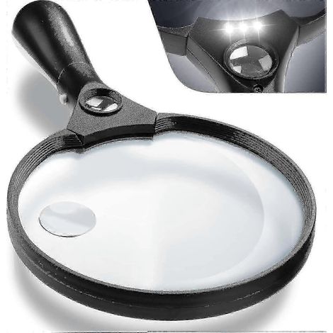 Loupe LED pour loisirs créatifs - Lentille extra large 2x, 4x et 25x (1/5)