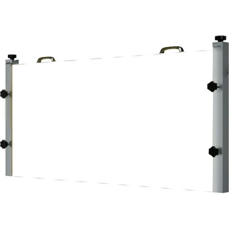 MBM – Cloison anti-inondation extensible jusqu’à 300 cm – Supports en acier galvanisé – Joint silicone inclus – Pour chantiers humides