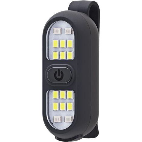 Lot de 1 Lampes de Course à Pied à Clipser Rechargeables lumière de sécurité pour Coureurs Lampe de Poche Mains Libres Lampe de Travail LED Clignotante Clignotant Jogging Promenade Camping randonnée