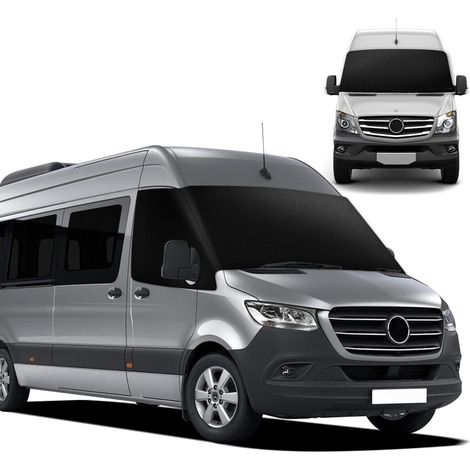 Windschutzscheibenabdeckung für Mercedes Sprinter 2019-2023, 600D Wasserdicht, Ganzjahres-Sonnenschutz (1/5)