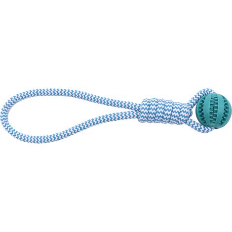 Vollgummiball mit Seil Dental Line Ball: Ø 5 cm, Ball mit Seil: 38 cm