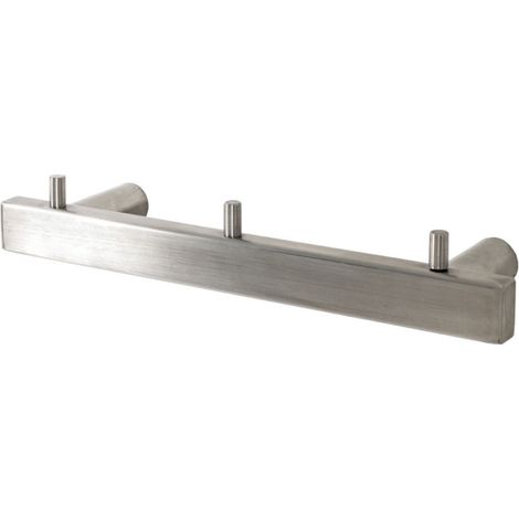 Porte-Serviettes en Inox "3 Crochets" 26cm Argent (1/2)