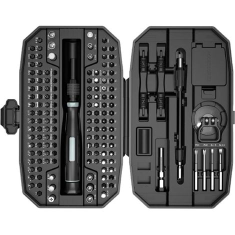Präzisionsschraubendreher-Set, 153-in-1-Elektronikwerkzeugset mit Koffer, 140 magnetische Präzisionsbits – Computer, Laptops, iPhones, MacBooks, PCs, PS5, Gamecontroller