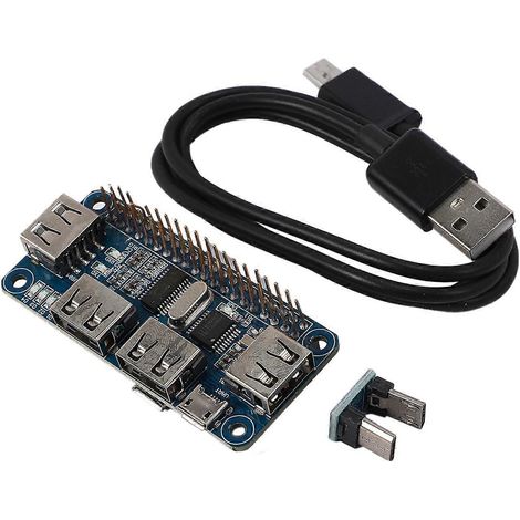 4-Port-USB-Erweiterungsplatine für Raspberry Pi 3/2/Zero W, mit USB-zu-UART-Schnittstelle für serielles Debugging, kompatibel mit USB 2.0/1.1. (1/5)