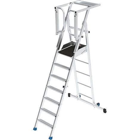 Scaletta cancello saloon 7 gradini - Alt. max. lavoro 3.75m - PIRL7RM-PS