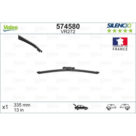 Balai d'essuie-glace Valeo 574580 BMW 1178200045 2990035 61622990035 A1178200045