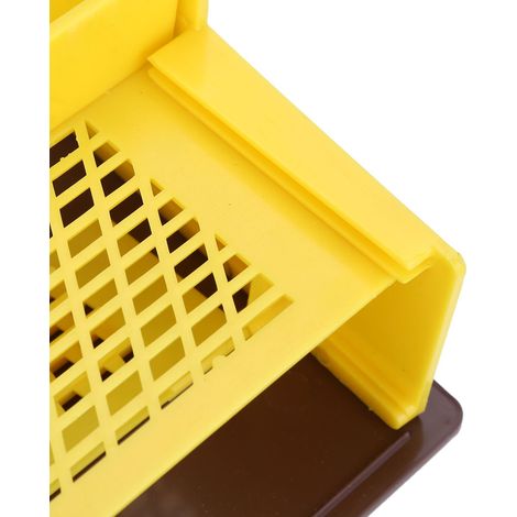 Pollenfänger für die Imkerei, gelber Kunststoff, 37 x 13,5 x 9 cm, für Bienenstockeingang, Fallenmodell, einfache Montage, 1 Stück, neu (1/5)