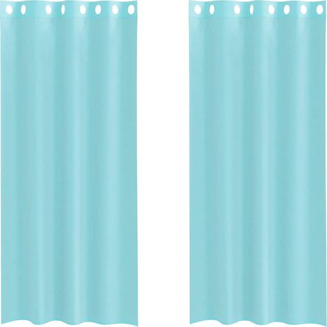 Maison Exclusive - Tende in Voile con Occhielli 2 pz Turchese
