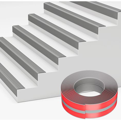 3M Protecteur flexible Peel and Stick Corner, bord d'escalier en vinyle, moulure de nez d'escalier pour extérieur et intérieur (1/5)