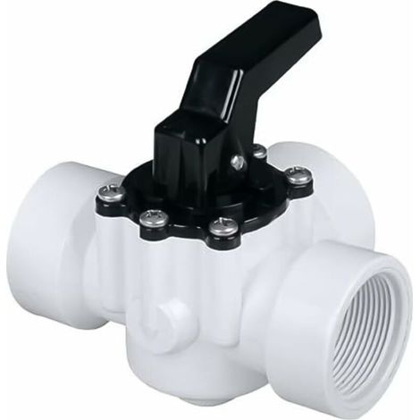 Vanne d'inversion de piscine - 1 1/2 pouce femelle - 3 voies Vanne d'inversion de piscine de remplacement - Vanne de remplacement pour piscines et spas (1/4)