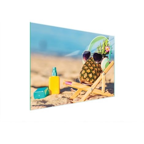 Glasschneidebrett 40x30 Ananas (1/5)
