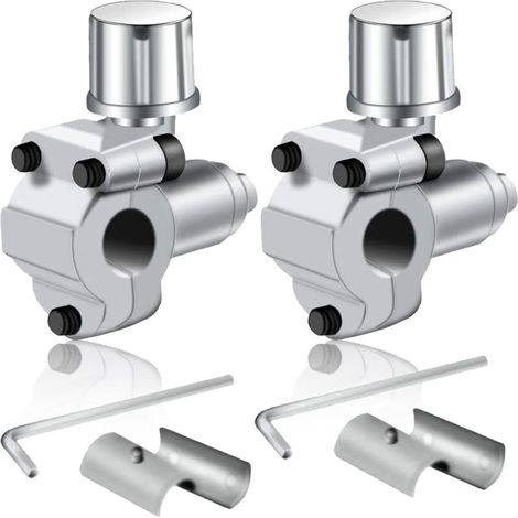 2 Pièces Kits de valves de perçage BPV-31 pour robinet de réfrigérateur compatible avec tuyau de diamètre extérieur de 1/4", 5/16", 3/8" pour climatiseurs, CVC (1/5)