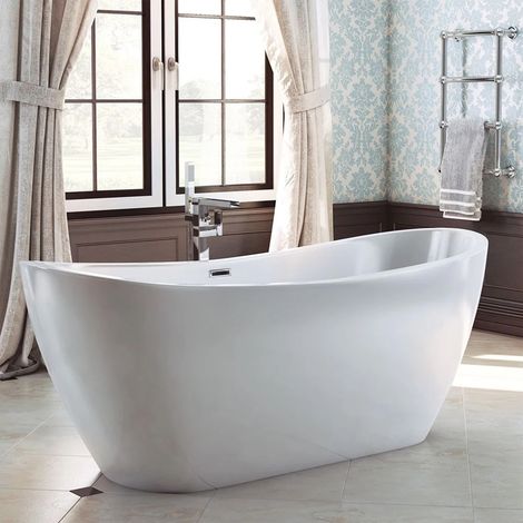 Synergy Ibiza 1820mm Modern Freestanding Slipper Bath