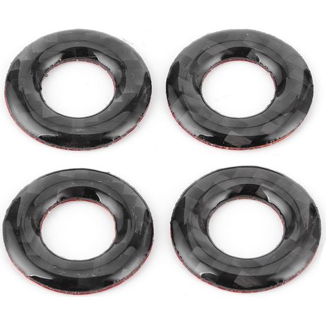 4 pièces Fibre de Carbone Cache Anneau Bouton Serrure Portière Accessoires Auto Compatible Dodge Charger 2011-2014 (1/5)