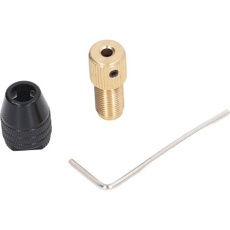 Jeu de clés hexagonales pour perceuse à 3 mors, outil rotatif, pince autoserrante, guide-fils, rallonge, alésage de 3,17 mm (1/5)
