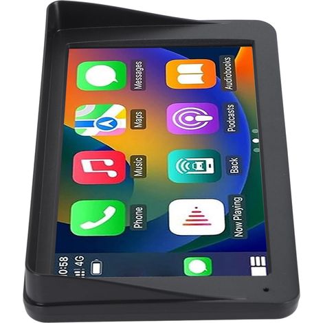 Stéréo de Voiture Double DIN sans Fil de 7 Pouces, Lecteur Multimédia à écran Tactile Portable, Caméra de Recul, Commande Vocale, Bluetooth, FM, AUX (1/5)