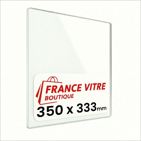 STOVAX - modèle : view-5 - 350 x 333 x 4 mm - Vitre de cheminée pour insert et poêle à bois - verre de rechange - jusqu'à 800°C (1/5)
