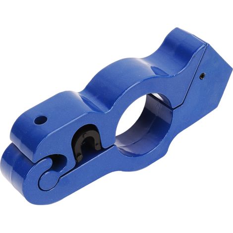 Poignée d'accélérateur antivol Aluminium pour guidon moto, verrou de sécurité avec 2 clés, bleu, compatible motocyclette, poignée de frein renforcée (1/5)