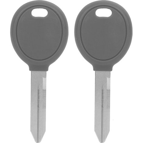 Jeffergarden Clé de voiture d'allumage de transpondeur de 2 pièces avec 46 puces en céramique adaptées pour Chrysler (1/5)