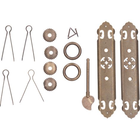 Poignée de Porte Style Chinois Vintage, Barre Droite Creuse pour Meuble et Tiroir, Quincaillerie Décorative