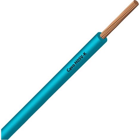 Cavo Filo Unipolare H05V-K sez. 0,35 mmq Azzurro