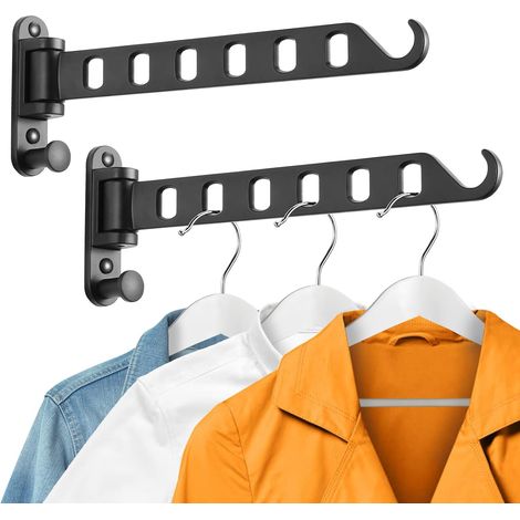 Filiyano-Cintre mural avec bras pivotant (lot de 2, noir) (1/5)