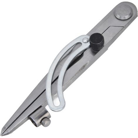 Calibre à ailettes en acier au carbone, outil de traçage à angle réglable et verrouillable pour le travail du bois, 250 mm (1/5)