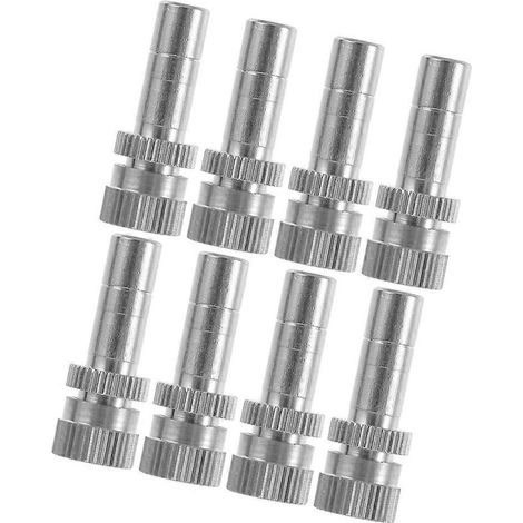 Garden Misting Nozzles Brass for Cooling Spray 8Pcs Outdoor Use
