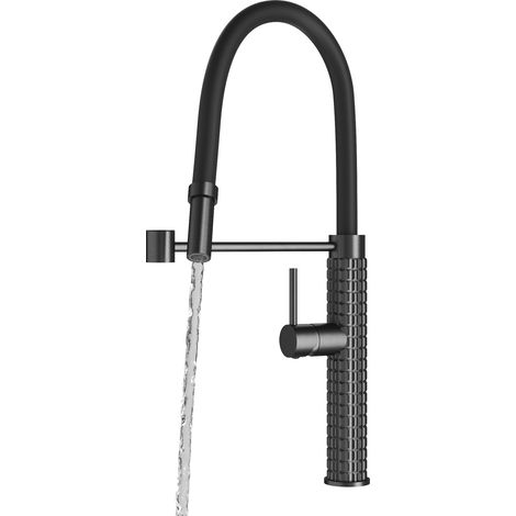 Mitigeur de cuisine Granitan Fano gris gun avec bec flexible et design innovant (1/5)