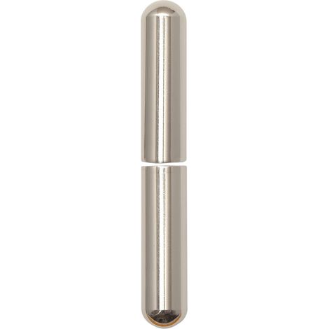 Zierhülse aus Aluminium  Aufsteckhülse vernickelt für Einbohrbänder  Band ø 15mm, Bandhöhe 92mm, oben + unten