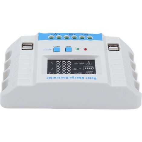 Régulateur de Charge Solaire 30A LCD, Contrôleur Intelligent avec Protection et Affichage Numérique (1/5)