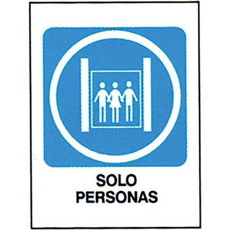 Cartello "Solo persone" 40x30, PVC resistente e di alta qualità, per uso interno ed esterno - MARCA