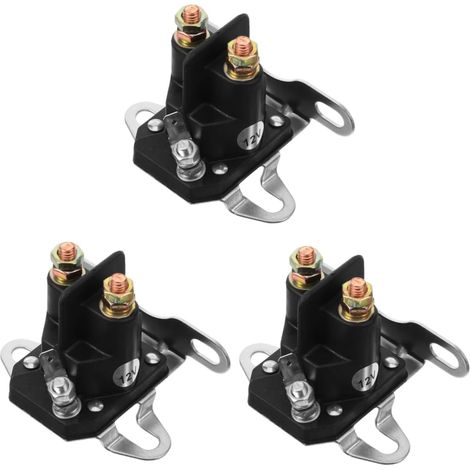 3 Pièces Interrupteur magnétique du moteur electrovanne électrovanne relais de solénoïde tondeuse accessoire voiture relais solénoïde de remplacement accessoires de voiture cuivre (1/5)