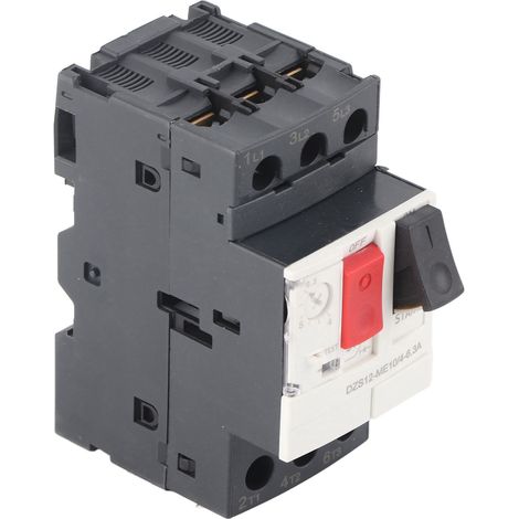 Interrupteur de protection pour démarreur moteur AC690V, disjoncteur moteur, bouton de démarrage manuel, disjoncteur de surcharge, montage sur rail GV2-ME10C 4-6,3A (1/5)