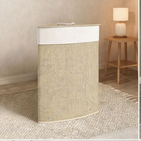 Accessoire de nettoyage creme en bambu 35 x 35 x 60 cm (1/5)