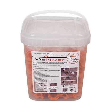 Set complet de croisillons autonivelants 3 mm Visnivel®, 250 pcs (3-23 mm) - ROKNTOOLS (1/5)