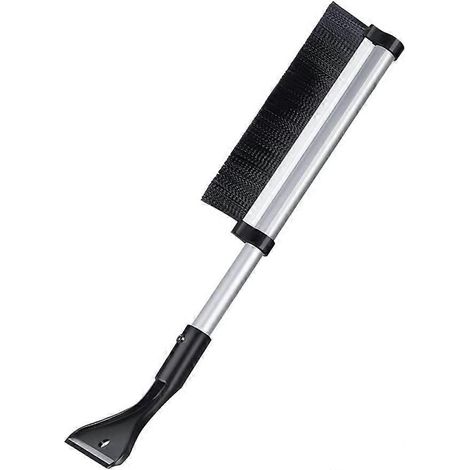 Grattoir à glace télescopique 2 en 1, outil de déneigement, pelle à neige télescopique en alliage d'aluminium (1/5)