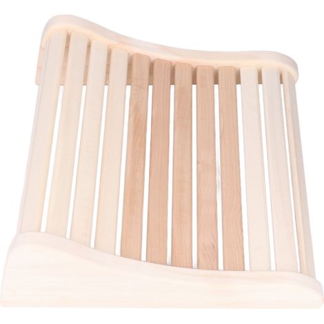 Oreiller de sauna soulageant la douleur, pratique et confortable, design ergonomique, traversin dorsal en bois (1/5)