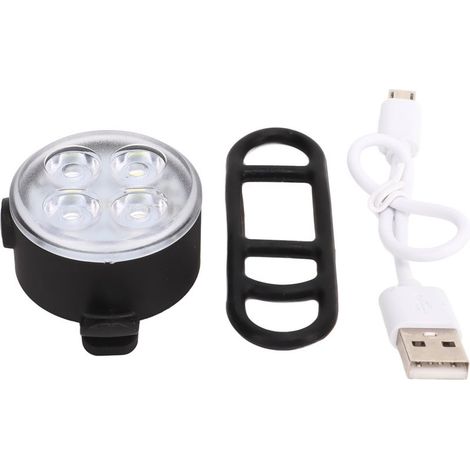 Feu arrière vélo rechargeable USB étanche, lumière de sécurité pour cyclisme extérieur, blanc (1/5)