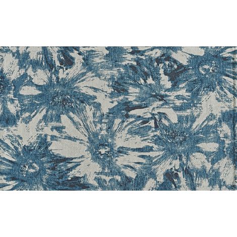 Tappeto Salotto Velour Antiscivolo Dis Fior Di Loto Colore Jeans Suardi, misura65x110(2Tappeti)coloreJeans (1/4)