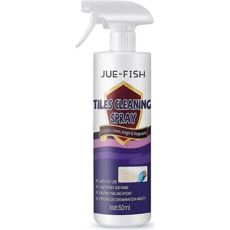Spray nettoyant carrelage Jue-fish - Détachant pour l'entretien quotidien des carreaux muraux et de sol de la cuisine et de la salle de bain (1/5)